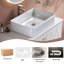 Meuble-lavabo moderne simple 31,5 po avec lavabo vasque en céramique texturée