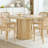 Round Dining Table For 4 People, Small Wood Kitchen Table With Sturdy Metal Base, Modern Round Dinner Table For Dining Room, Easy Assembly-119603071