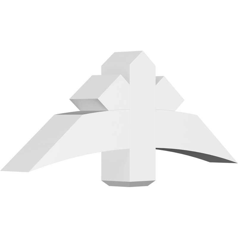 Support de pignon Alberta Alberta, H 18 po x l 48 po (pas: 9/12), P 6 po x F 6 po, PVC