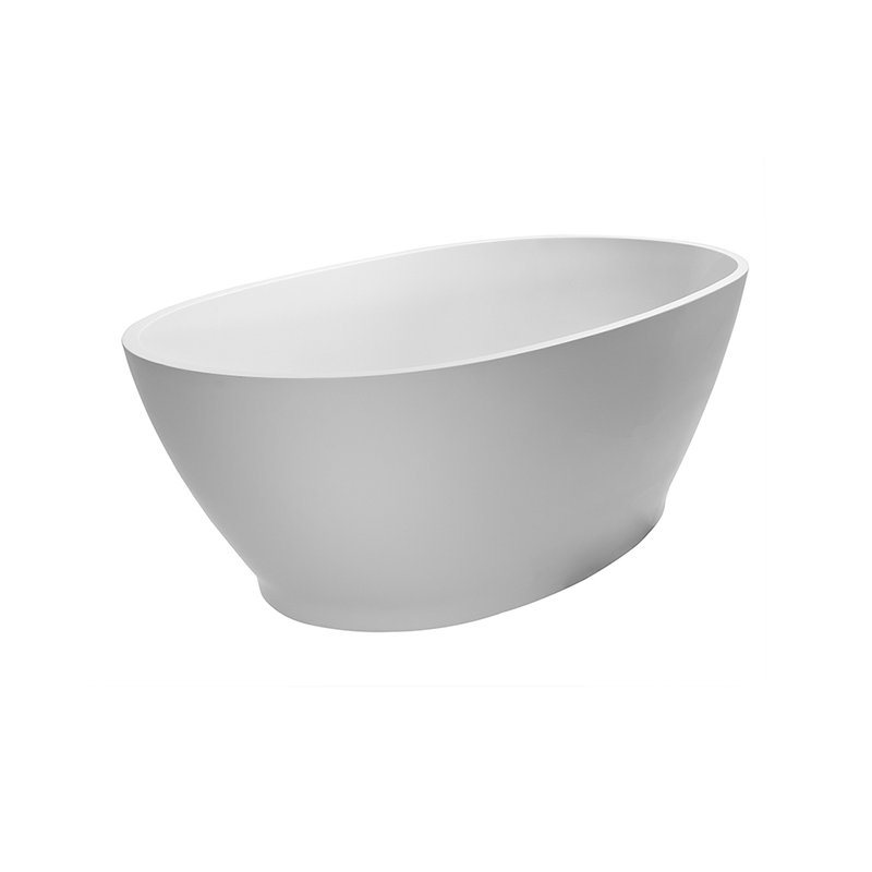 Alissa 64.75" Freestanding Air Bathtub, Gloss White