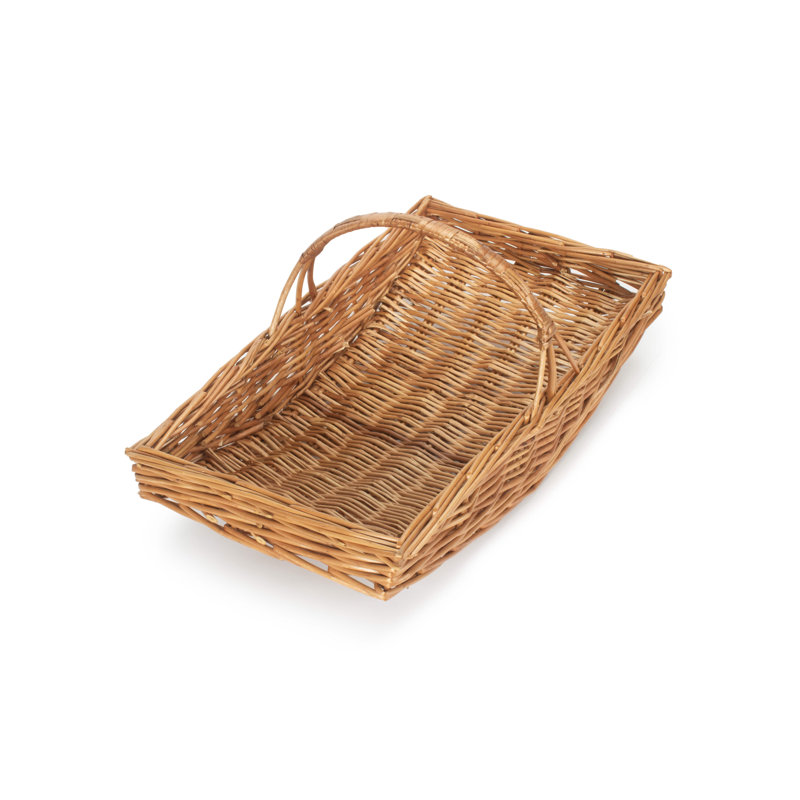 Wicker Garden Trug Basket, 29cm W x 56cm D