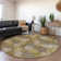 Premium Machine Washable Prisco Brown Rug