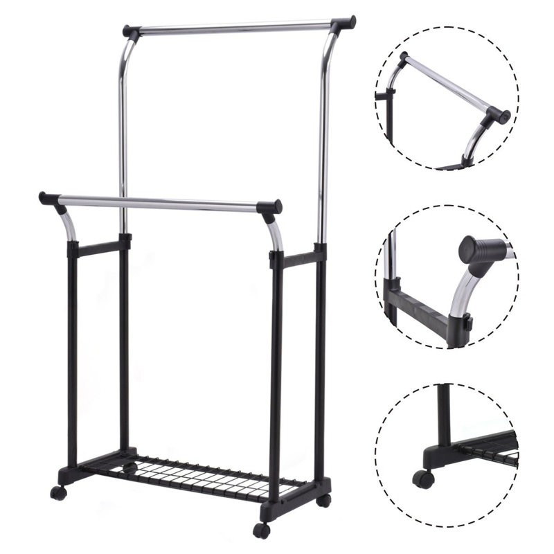 Cameron 50cm Rolling Clothing Rack