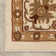 Tapis oriental ivoire en peluche Chimeng Pyla
