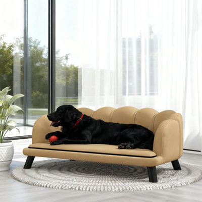 Pearl Shape Pet Sofa With Removable Cushion