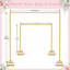 8 pi x 8 pi Support de toile de fond carré Arches de mariage en forme de voûte réglable Tuyau pour la fête de mariage Anniversaire Anniversaire