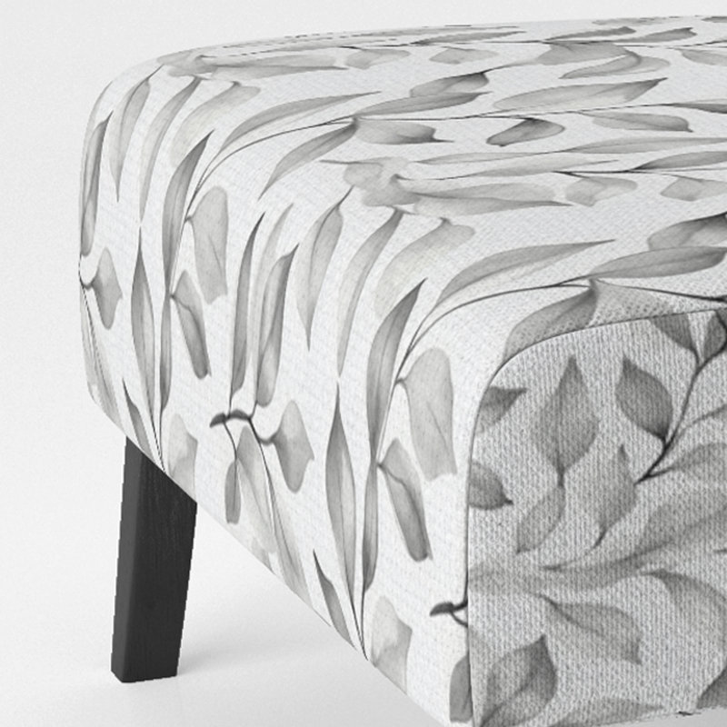 Fauteuil de chambre Floral, Pantoufle sans accoudoirs