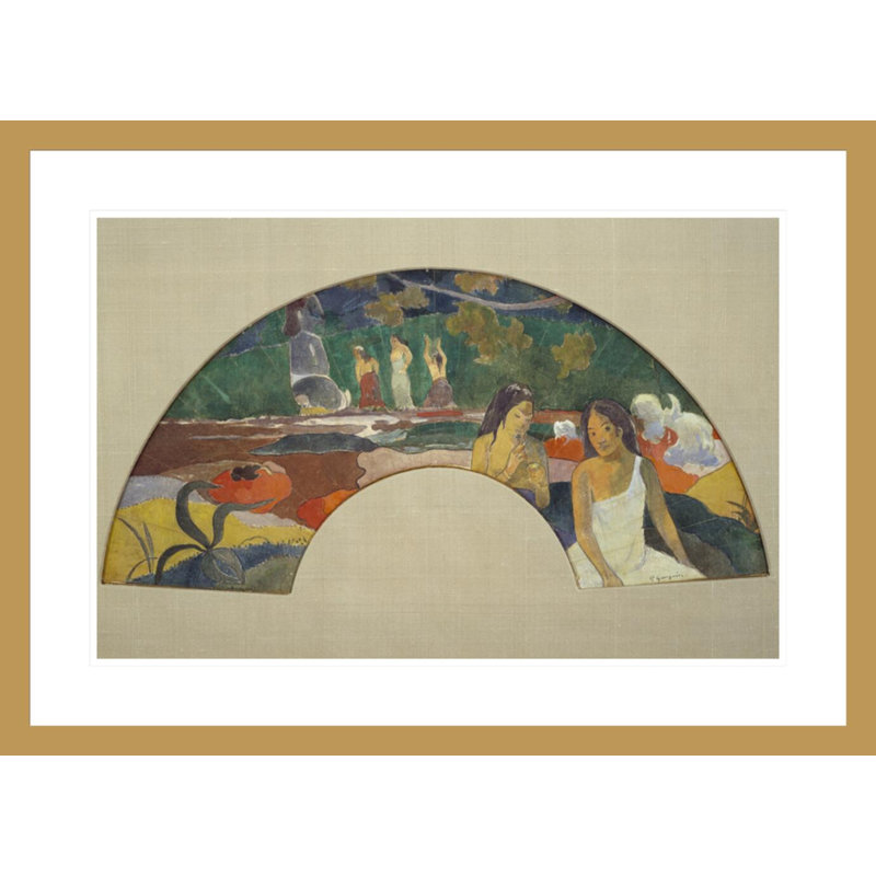 «Arearea Joyousness II» par Paul Gauguin - Estampe numérique encadrée, H 21,39 po x l 29,5 po