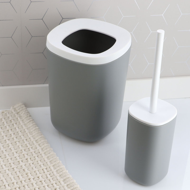Clint Bathroom Accessory Set, Gray