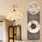 17.72" Retro Brown Glass Flush Mount Lighting