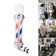 33" Barber Shop Pole Rotating Light Salon Sign Illuminated Red White Blue LED