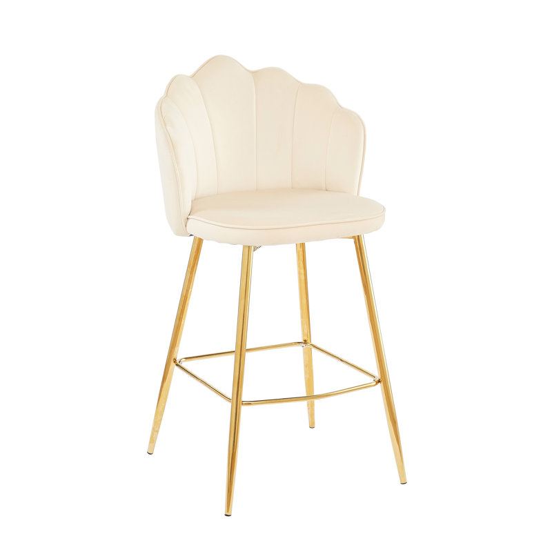 Sahuarita Upholstered Counter Stool, Beige