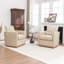 Fauteuil pivotant en cuir véritable Azib-895197515