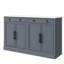 Ensemble d'armoires de cuisine autoportantes Modern Modern - 2 portes avec tiroir et tablettes réglables pour la salle à manger et la cuisine, gris-215796846