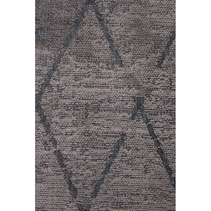 Tapis brun foncé / gris Rapture, Rectangle 7 pi 10 po x 9 pi 10 po