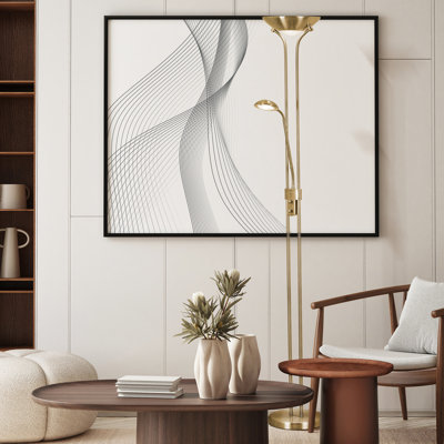 Ahkai 180 H cm Satin Traditional Floor Lamp
