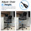 Chaise de dessinateur haute chaise de bureau avec accoudoirs rabattables Fauteuil de direction ergonomique pour ordinateur avec support lombaire et repose-pieds réglable