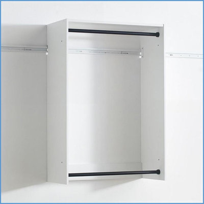 Wall Mounted Closet System | Devi Modular with Ample Storage | White | Wood