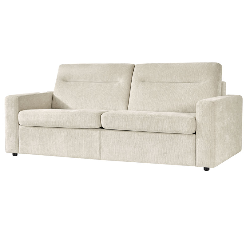 Canapé-lit tapissier de 70 po Casa Verona Performance, Grey Performance Fabric, Noir mat