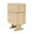 MDF CREATIVE ROTATABLE ROBOT STORAGE SIDE TABLE
