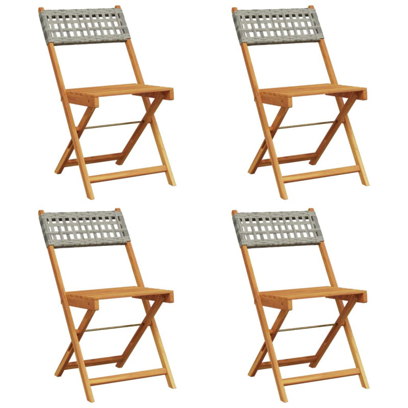 Alvidas Patio Dining Accent Chair, Grey/Brown/Blue