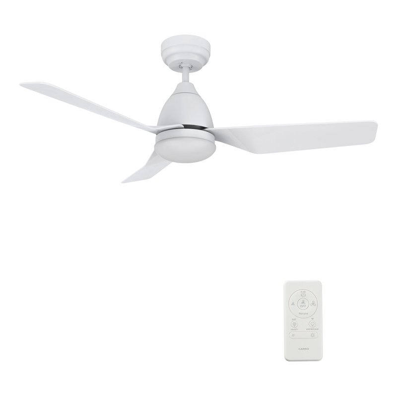 Roque 44'' Smart Ceiling Fan with Remote, Light Kit Included,Works with Google Assistant and Amazon Alexa,Siri Shortcut.