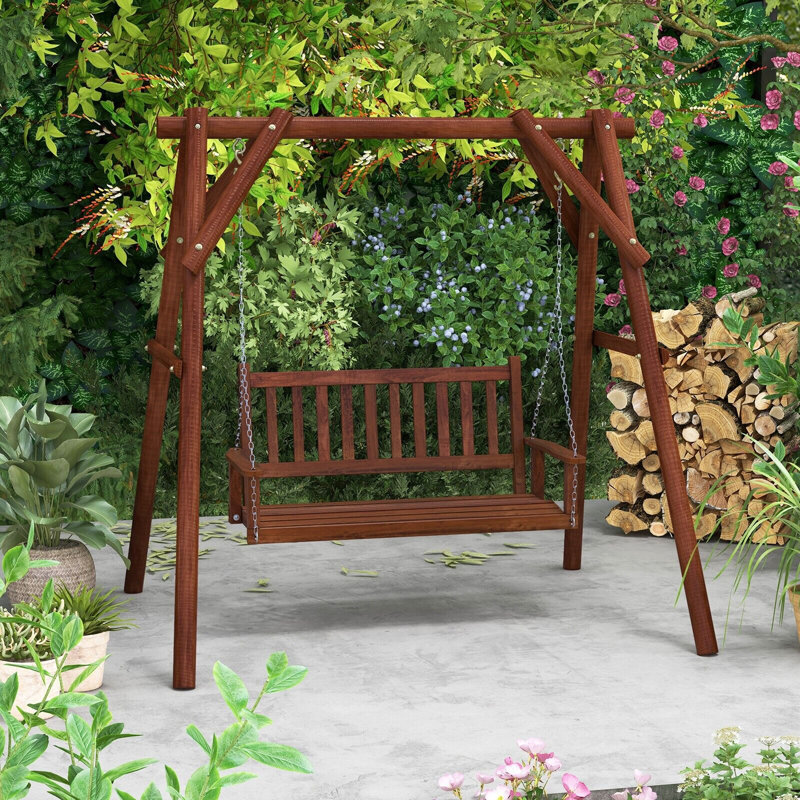Sluss Porch Swing, 168 cm, Brown