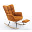 Chaise berçante en tissu avec repose-pieds Teddy-1980118230