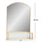 Merser Metal Wall Mirror with Shelves