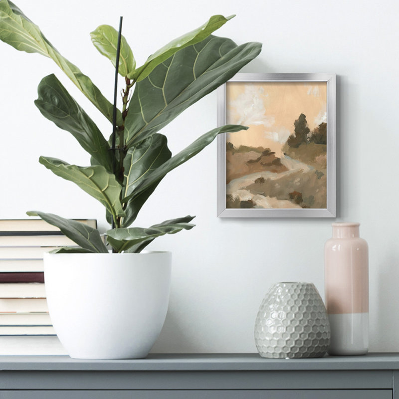 " Stone Brush II ", Yes, Silver Framed