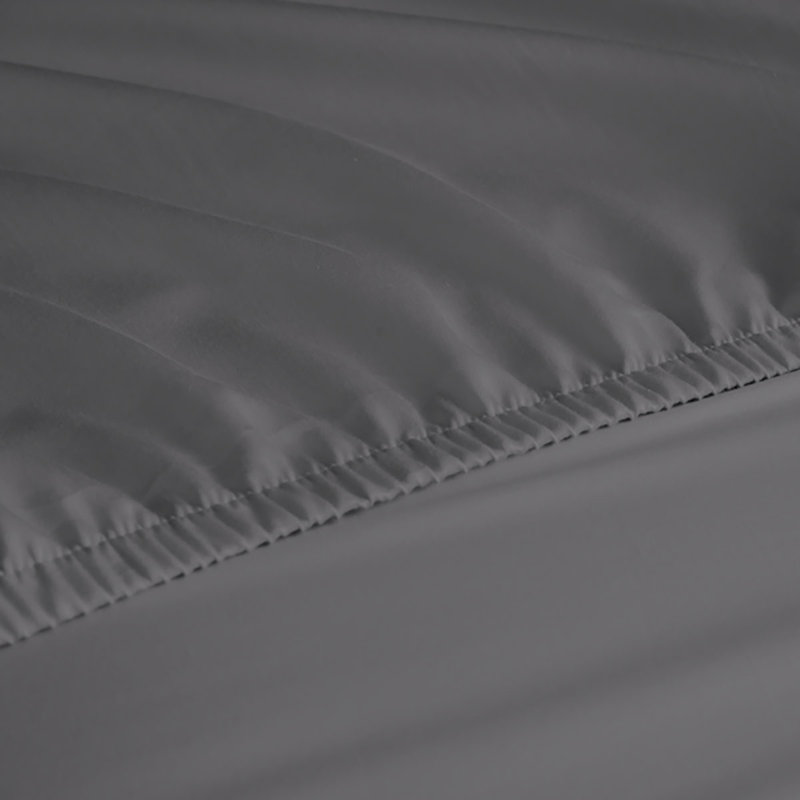 Ensemble de draps en rayonne de bambou 6 pièces , Ensemble de draps pour très grand lit californien, Argent