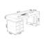 Bureau double caisson en pierre frittée avec tiroirs-910476816-910476818