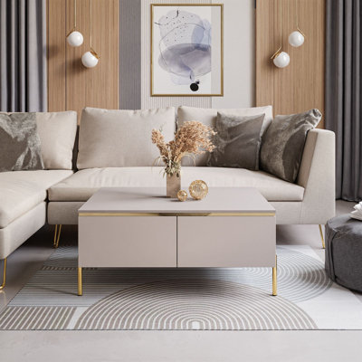 Four Leg Coffee Table with Storage