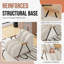 Fauteuil rembourré avec structure en bois et acier-346161828