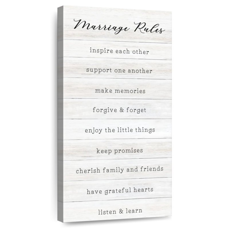 Règles du mariage