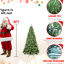 Arbre de Noël de 5 pi avec 200 lumières ultralumineuses, 551 pointes, fil de dépliage automatique, support en métal stable pour les petits espaces, décoration de Noël robuste-359005986