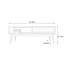 Table basse simple en bois massif moderne