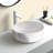 Integrated White Ceramic Basin, Drain NOT Included