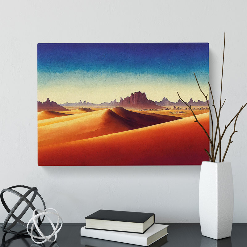 Desert In Watercolour Vol.2 - Wrapped Canvas, 35cm H x 50cm W x 3cm D