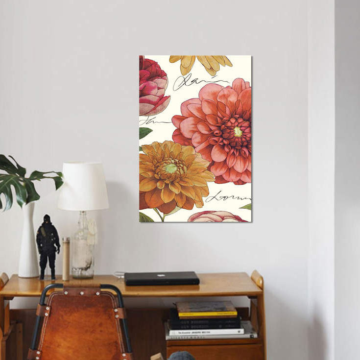« tropical brillante ii », impression sur toile, H 26 po x l 18 po x P 1,5 po, Toile tendue, Pas de tapis