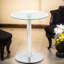 Tables de bout Modern, table d'appoint en métal en verre trempé de 19,7 pouces pour le salon-372747798