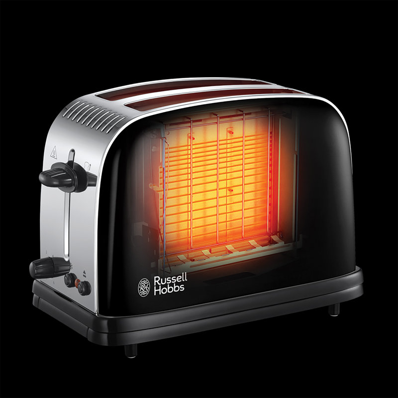 2-Slice Colours Plus Toaster, Black