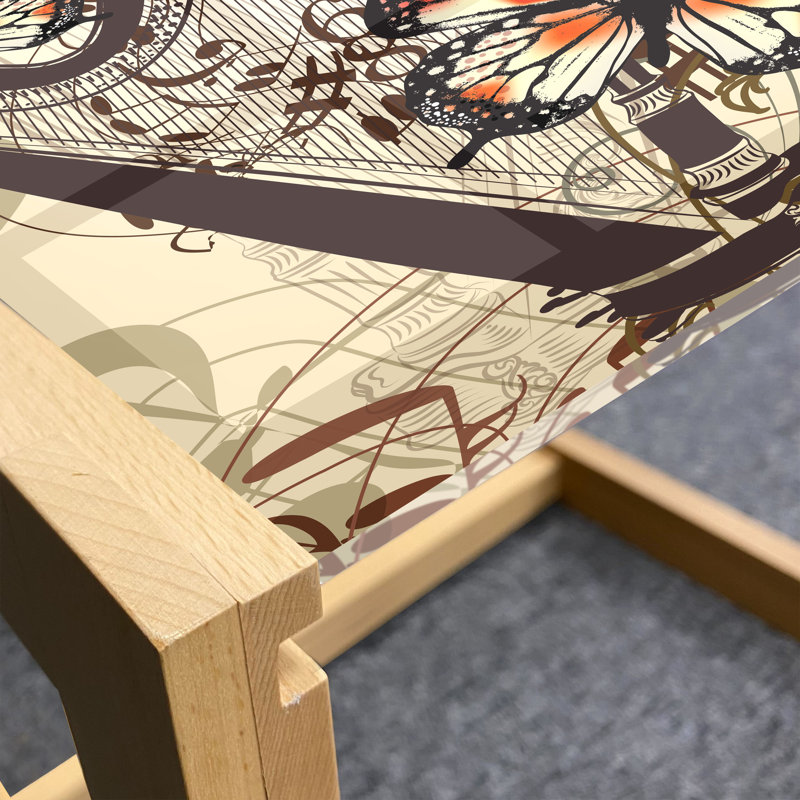 Table basse East Urban Home Butterflies, H 15,75 po x L 35,83 po x l 24,4 po