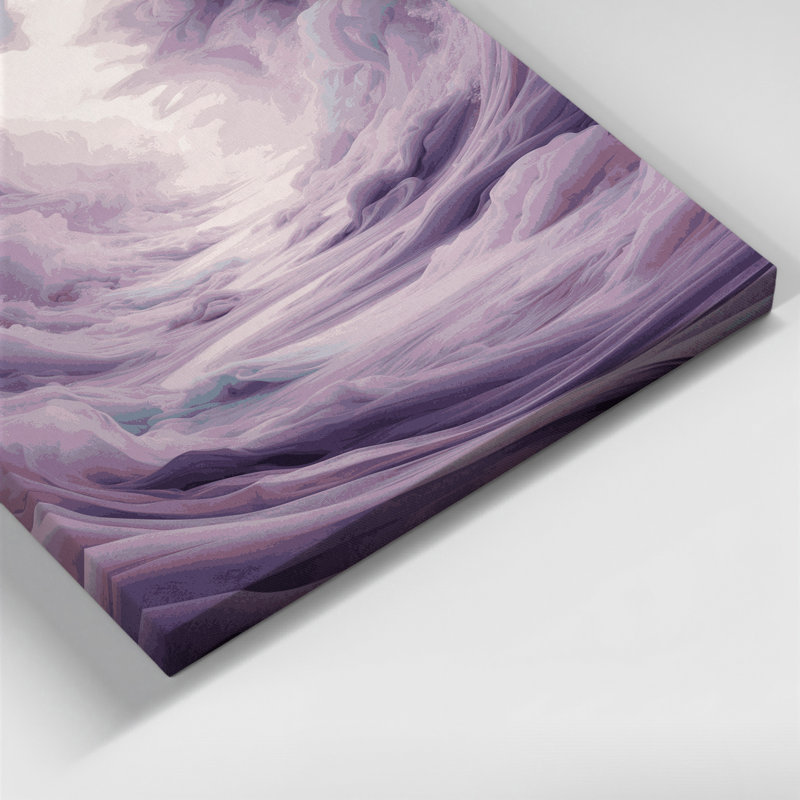 «Abstract Landscape 74», art mural sur toile beige, 14" H x 11" W