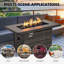 Table de foyer d'extérieur au propane en acier 40 po x l 23,5 po avec rangement Koni-1114653206