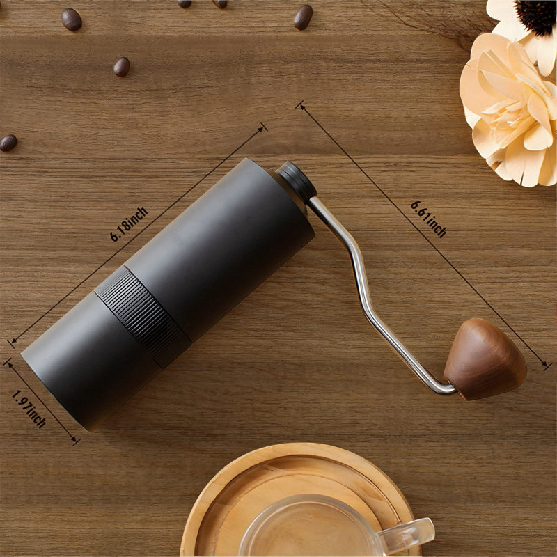 Nbarthome Stainless Steel Manual Burr Coffee Grinder