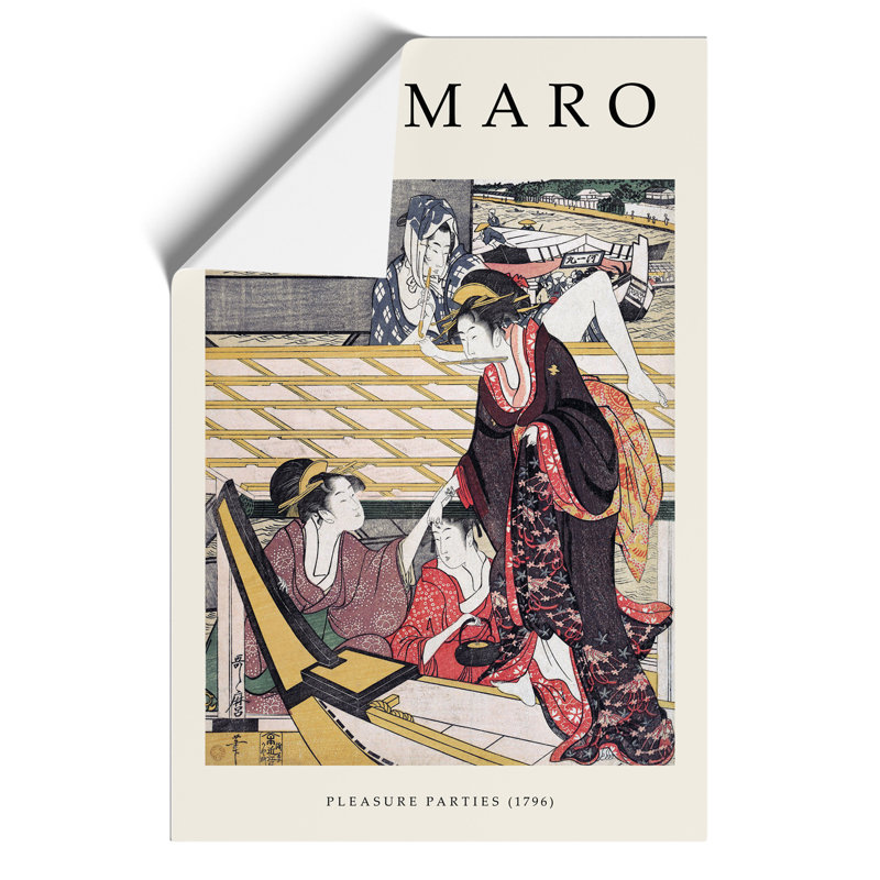 Pleasure Parties Print by Kitagawa Utamaro - Frameless Print, 30cm H x 21cm W x 0.1cm D