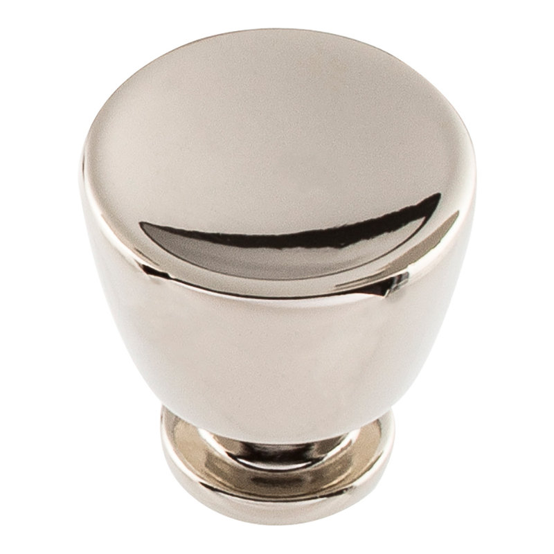 Tiki Hut 1 1/4" Diameter Round Knob, Polished Nickel, 1 1/8"