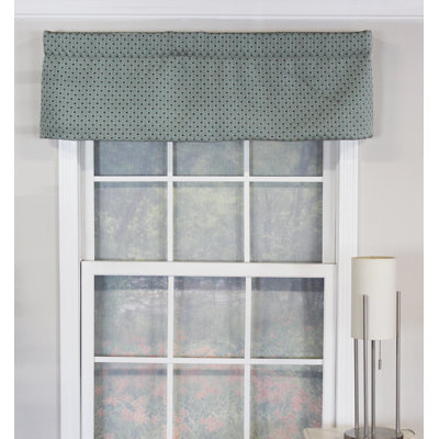 Polka Dots Tailored Window Valance