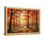 Plantes et fleurs, forêt d'automne, scène de balançoire avec feuilles rouges-433341281-433341294-433341292